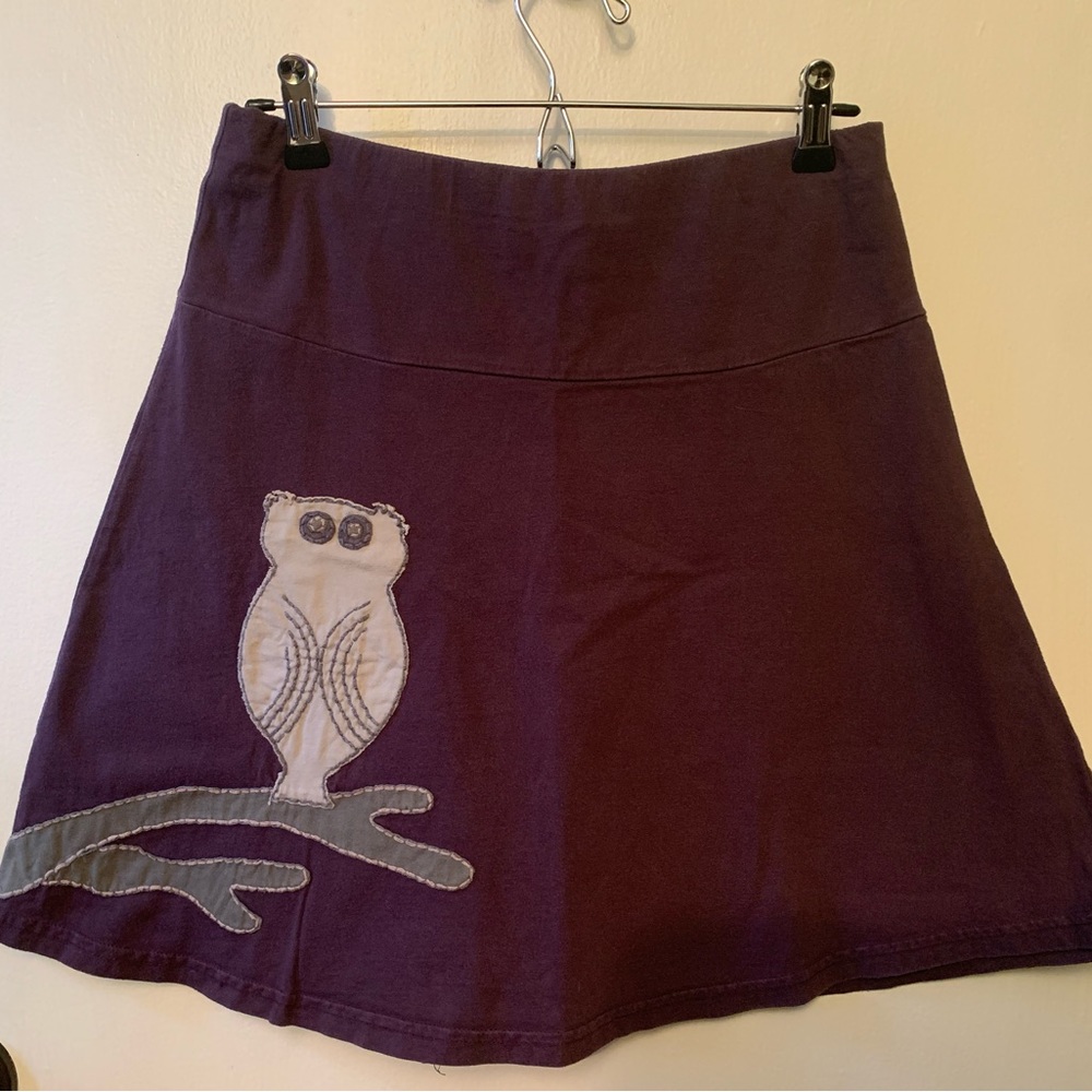 Synergy Organic Purple Owl Skirt